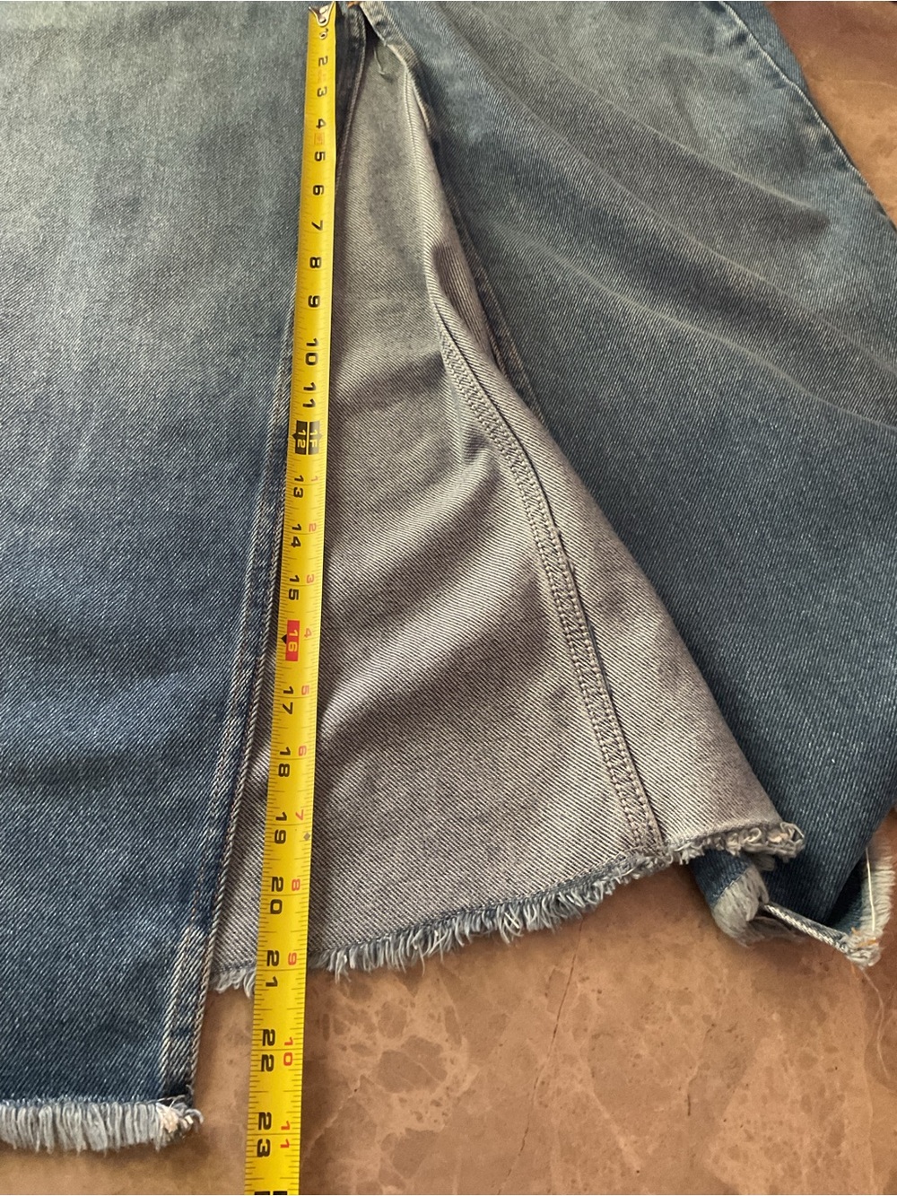 Pilcro women’s Madi Front-Slit Denim Maxi Skirt Sz 8 western - Picture 10 of 10